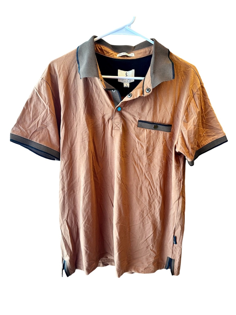 Scott James Men’s Brown Polo Style Shirt
